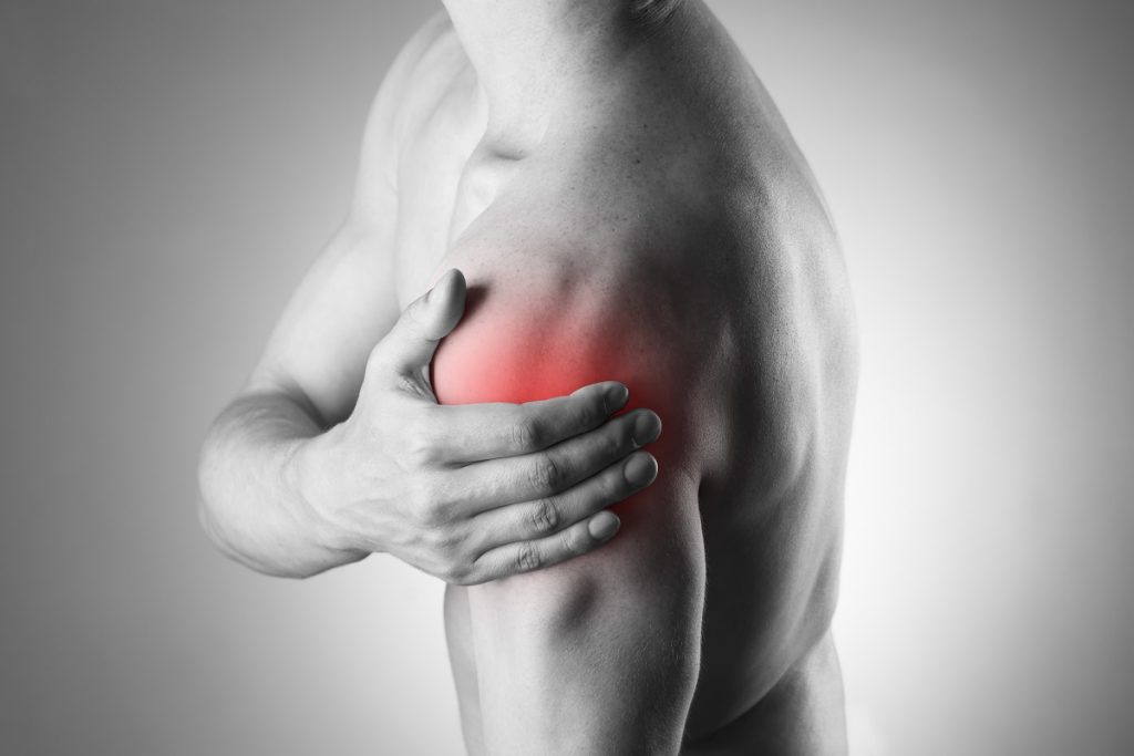 Shoulder pain that requires rehabilitation treatment