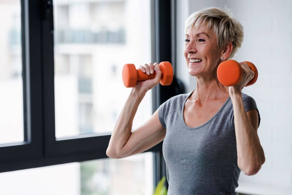 Weight training can increase bone density and reduce the risk of osteoporosis